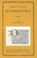 Nuding |  Matthäus von Krakau: De contractibus | Buch |  Sack Fachmedien