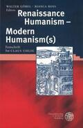 Göbel / Ross |  Renaissance Humanism - Modern Humanism(s) | Buch |  Sack Fachmedien