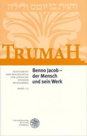 Benno Jacob - der Mensch und sein Werk | Buch | 978-3-8253-1561-0 | sack.de