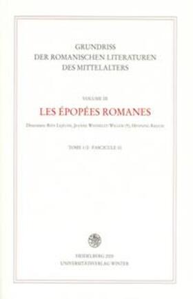 Lejeune / Wathelet-Willem / Krauss | Grundriss der romanischen Literaturen des Mittelalters / Les épopées romanes | Buch | 978-3-8253-1589-4 | sack.de