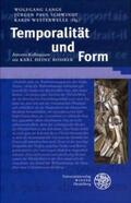 Lange / Schwindt / Westerwelle |  Temporalität und Form | Buch |  Sack Fachmedien
