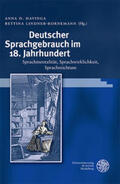 Havinga / Lindner-Bornemann |  Deutscher Sprachgebrauch im 18. Jahrhundert | Buch |  Sack Fachmedien