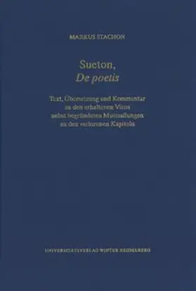 Stachon |  Sueton, ‚De poetis‘ | Buch |  Sack Fachmedien