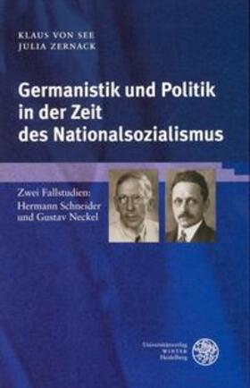See / Zernack |  Germanistik und Politik in der Zeit des Nationalsozialismus | Buch |  Sack Fachmedien