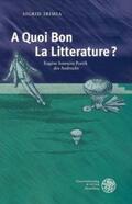 Irimia |  'A Quoi Bon La Litterature?' | Buch |  Sack Fachmedien