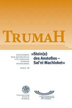  TrumaH 18. Stein(e) des Anstoßes - Sal'ei Machloket | Buch |  Sack Fachmedien