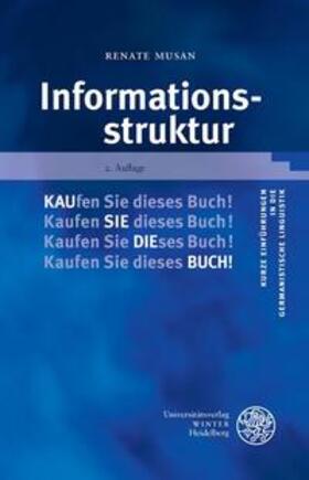 Musan | Informationsstruktur | Buch | 978-3-8253-5730-6 | sack.de