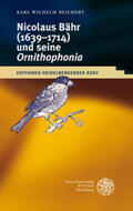 Beichert |  Nikolaus Bähr (1639-1714) und seine ,Ornithophonia' | Buch |  Sack Fachmedien