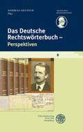 Deutsch |  Das Deutsche Rechtswörterbuch - Perspektiven | Buch |  Sack Fachmedien
