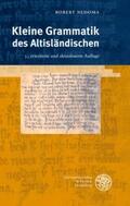 Nedoma |  Kleine Grammatik des Altisländischen | Buch |  Sack Fachmedien