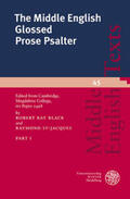Black / St-Jacques |  Middle English Glossed Prose Psalter 1 | Buch |  Sack Fachmedien