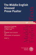 Black / St-Jacques |  The Middle English Glossed Prose Psalter Part 2 | Buch |  Sack Fachmedien