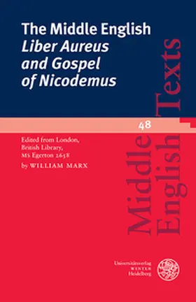 Marx |  The Middle English ‘Liber Aureus and Gospel of Nicodemus’ | Buch |  Sack Fachmedien