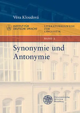 Kloudová | Synonymie und Antonymie | Buch | 978-3-8253-6533-2 | www.sack.de