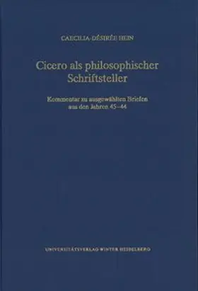 Hein |  Cicero als philosophischer Schriftsteller | Buch |  Sack Fachmedien