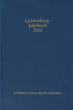 Joost / Moenninghoff |  Lichtenberg-Jahrbuch 2012 | eBook | Sack Fachmedien