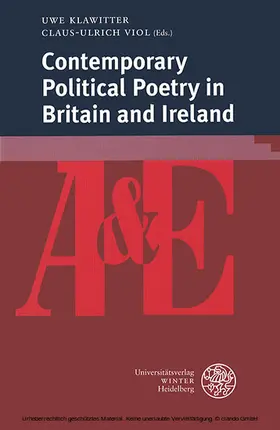 Klawitter / Viol |  Contemporary Political Poetry in Britain and Ireland | eBook | Sack Fachmedien