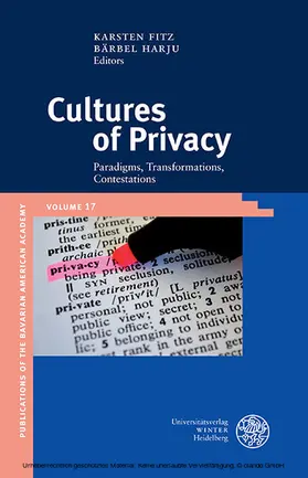 Fitz / Harju |  Cultures of Privacy | eBook | Sack Fachmedien