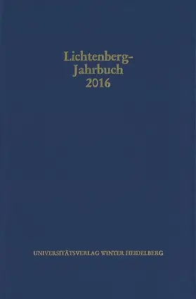 Joost / Moenninghoff / Spicker |  Lichtenberg-Jahrbuch 2016 | eBook | Sack Fachmedien