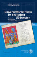 Hawicks / Runde |  Universitätsmatrikeln im deutschen Südwesten | eBook | Sack Fachmedien