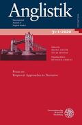 Antor / Hoydis / Alber |  Anglistik. International Journal of English Studies. Volume 31:1 (2020) | Buch |  Sack Fachmedien