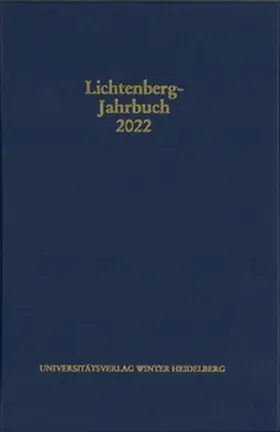 Promies / Joost / Moennighoff |  Lichtenberg-Jahrbuch 2022 | Buch |  Sack Fachmedien