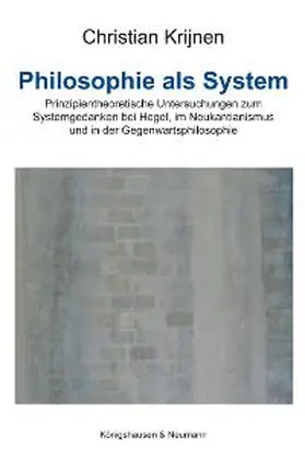 Krijnen |  Philosophie als System | Buch |  Sack Fachmedien