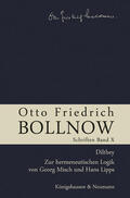 Lessing / Boelhauve / Kühne-Bertram |  Otto Friedrich Bollnow: Schriften | Buch |  Sack Fachmedien