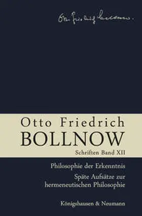 Boelhauve / Kühne-Bertran / Lessing |  Otto Friedrich Bollnow: Schriften. Band 12 | Buch |  Sack Fachmedien