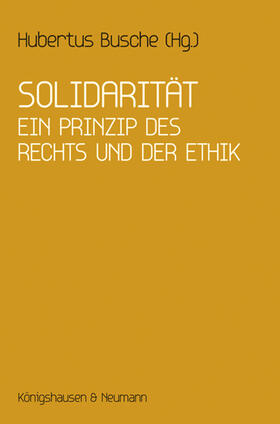 Busche | Solidarität | Buch | 978-3-8260-4740-4 | sack.de