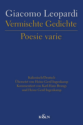 Leopardi | Leopardi, G: Vermischte Gedichte Poesie varie | Buch | 978-3-8260-4807-4 | sack.de