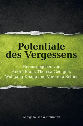 Blum / Georgen / Knapp |  Potentiale des Vergessens | Buch |  Sack Fachmedien