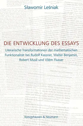 Le´sniak |  Die Entwicklung des Essays | Buch |  Sack Fachmedien