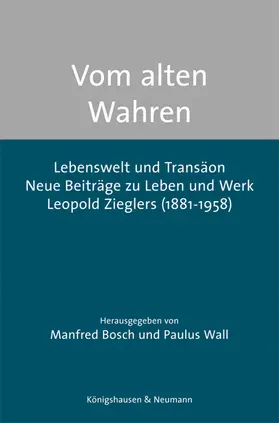 Bosch / Wall |  Vom alten Wahren | Buch |  Sack Fachmedien