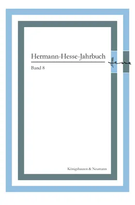 Ponzi |  Hermann-Hesse-Jahrbuch, Band 8 | Buch |  Sack Fachmedien