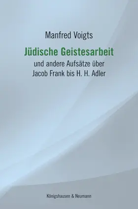 Voigts |  Jüdische Geistesarbeit | Buch |  Sack Fachmedien