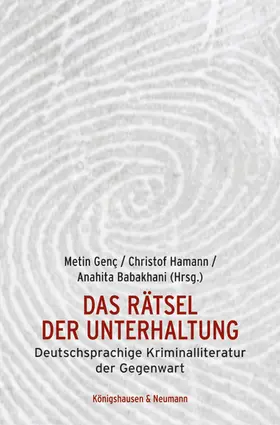 Genç / Hamann / Babakhani |  Kriminographien | Buch |  Sack Fachmedien