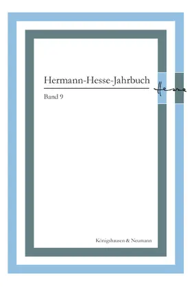 Ponzi |  Hermann-Hesse-Jahrbuch, Band 9 | Buch |  Sack Fachmedien