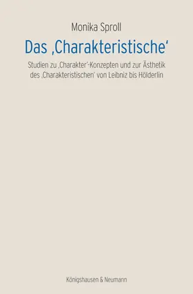 Sproll |  Das ,Charakteristische‘ | Buch |  Sack Fachmedien