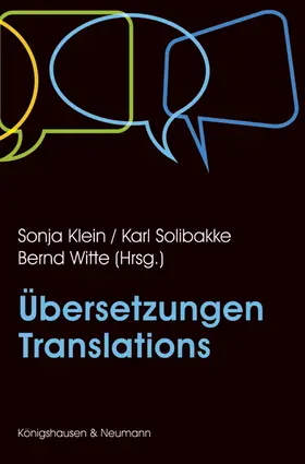 Klein / Solibakke / Witte |  Übersetzungen – Translations | Buch |  Sack Fachmedien