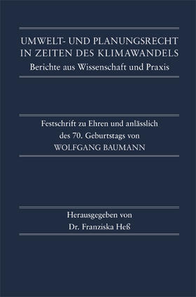 Heß | Umwelt- und Planungsrecht in Zeiten des Klimawandels | Buch | 978-3-8260-6832-4 | sack.de