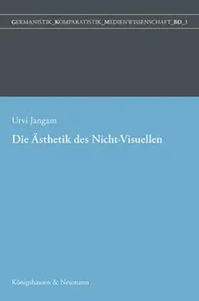 Jangam |  Eine Ästhetik des Nicht-Visuellen | Buch |  Sack Fachmedien