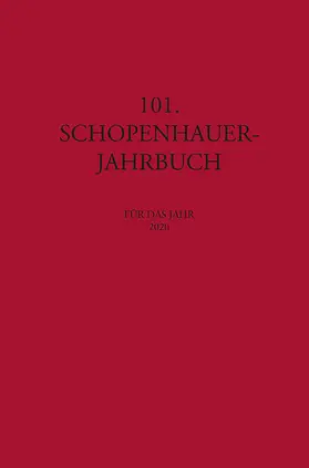 Koßler / Birnbacher |  101. Schopenhauer Jahrbuch | eBook | Sack Fachmedien