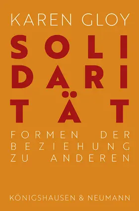 Gloy |  Solidarität | Buch |  Sack Fachmedien