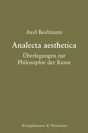 Beelmann |  Analecta aesthetica | eBook | Sack Fachmedien