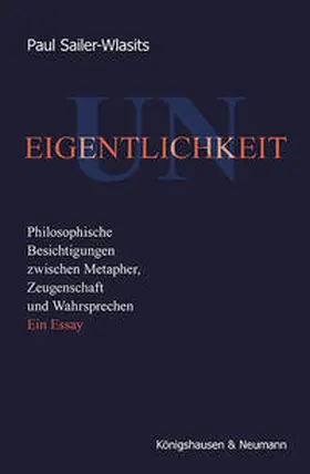 Sailer-Wlasits |  Uneigentlichkeit | eBook | Sack Fachmedien