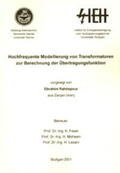 Rahimpour |  Hochfrequente Modellierung von Transformatoren zur Berechnung der Übertragungsfunktion | Buch |  Sack Fachmedien