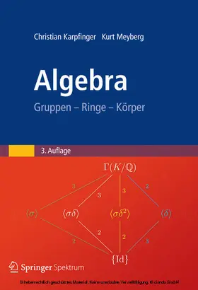 Karpfinger / Meyberg |  Algebra | eBook | Sack Fachmedien