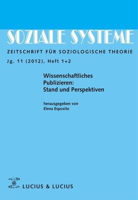 Esposito | Wissenschaftliches Publizieren: Stand und Perspektiven | Buch | 978-3-8282-0338-9 | sack.de