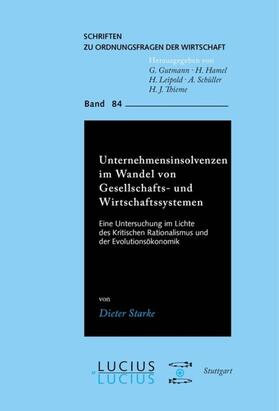 Starke | Unternehmensinsolvenzen im Wandel von Gesellschafts- und Wirtschaftssystemen | Buch | sack.de